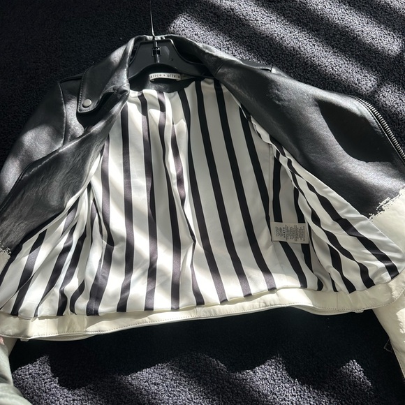Alice and Olivia leather motto jacket - Picture 3 of 4